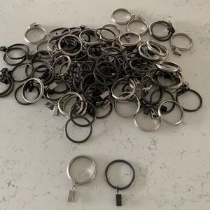 Cambria Classic Curtain Ring Hooks Silver Bronze